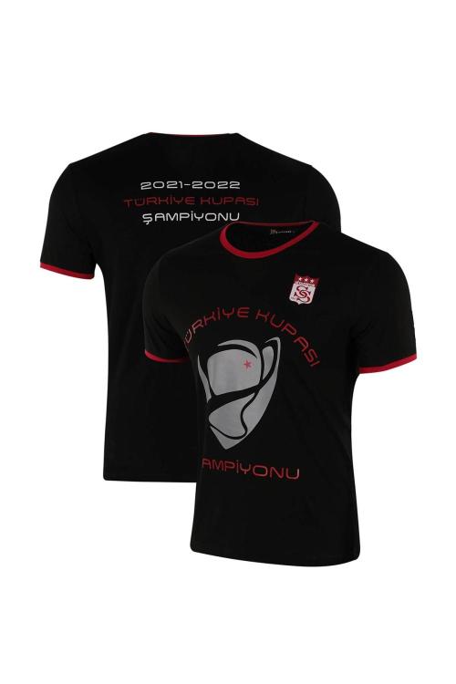 2021-2022 Türkiye Kupası Şampiyonu Sivasspor Logolu Özel Tasarım T-Shirt