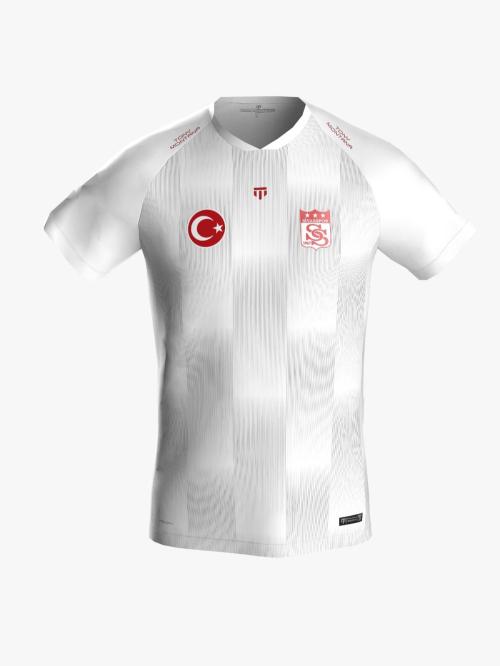 2022/23 Sivasspor Regular Fit Beyaz Erkek Maç Forması 