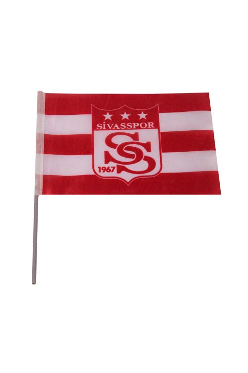 20*30 Kırmızı - Beyaz Sivasspor Logo Sallama Bayrak	